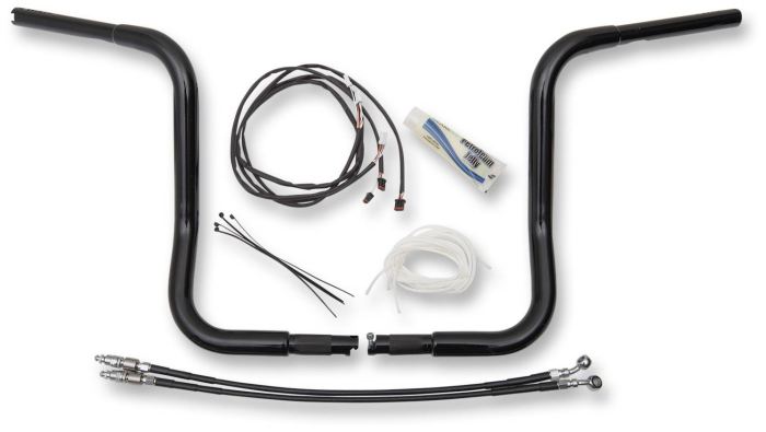 1¼" Round Top Handlebar Kit- 14" Black