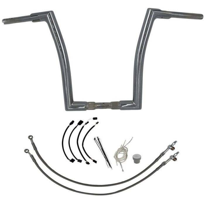 1½" Flat Top Handlebar Kit- 16" Chrome
