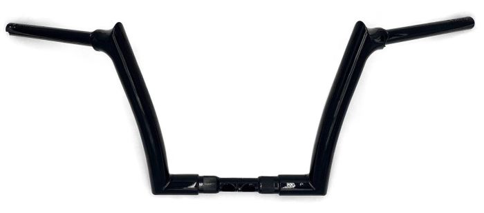 1½" Pointed Top Handlebar- 12" Black
