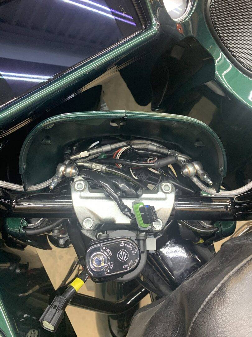 30" Black Brake Line or Hydraulic Clutch Line Extension for 18" - 20" handlebars on Road Glide Models - Image 2