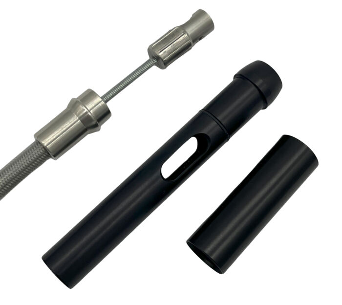 EZ Install Stainless Braided Upper Clutch Cable 6" Over Stock Cable - Image 2