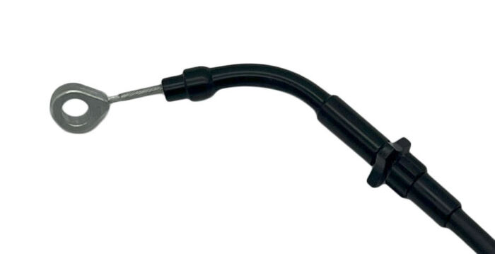 EZ Install Black Vinyl Upper Clutch Cable 6" Over Stock Cable - Image 2