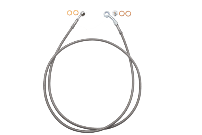 62" EZ Install Stainless Braided Brake Line for Road Glide Models