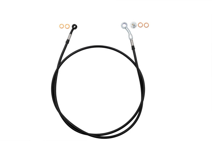 69" EZ Install Black Braided Brake Line for Street Glide Models