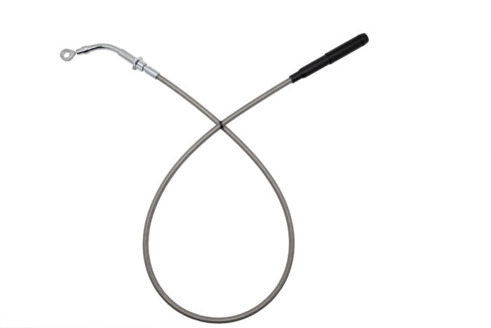 EZ Install Chrome Upper Clutch Cable 4" Over Stock Cable