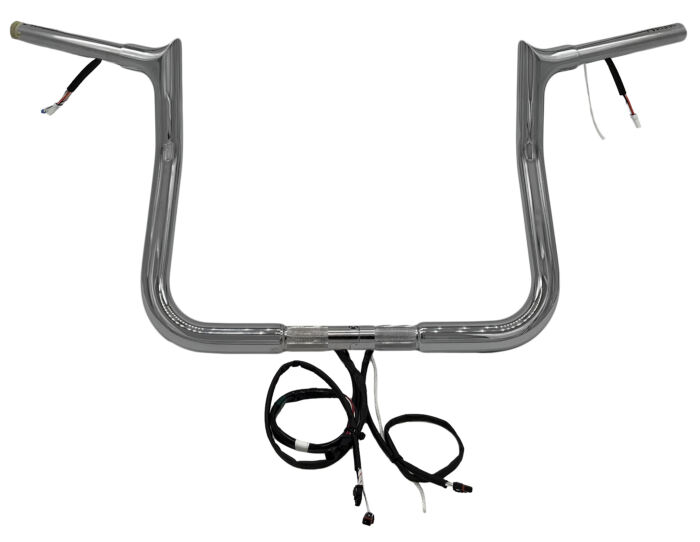 EZ Install Wired Handlebars 1-1/4" Pointed Top 11" Reduced Reach Chrome